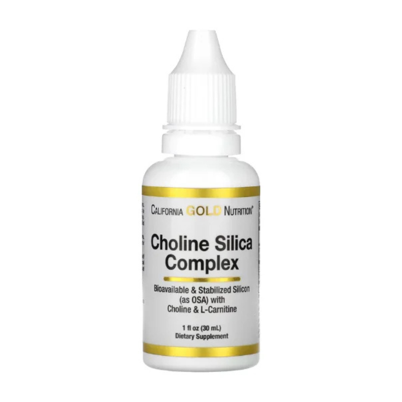 California Gold Nutrition, Choline Silica Complex, 1 fl oz (30 ml) in Pakistan