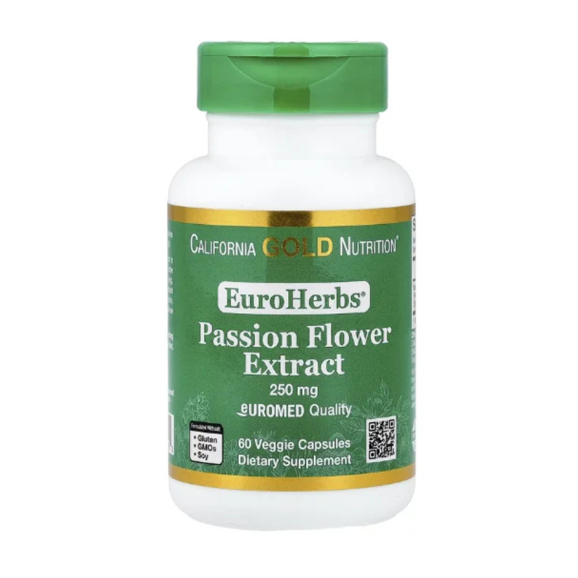 California Gold Nutrition, EuroHerbs®, Passion Flower Extract 250 mg, 60 Veggie Capsules in Pakistan50 g) in Pakistan