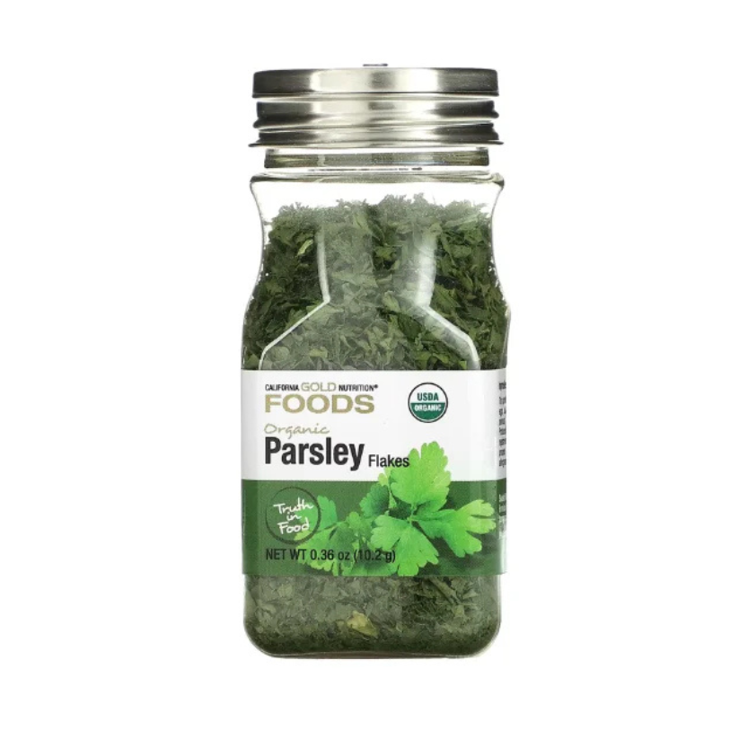 California Gold Nutrition, Foods, Organic Parsley, 0.36 oz (10 g) in Pakistan