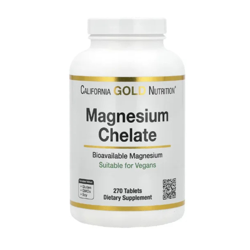 California Gold Nutrition, Magnesium Chelate with Calcium, 270 Tablets in Pakistan