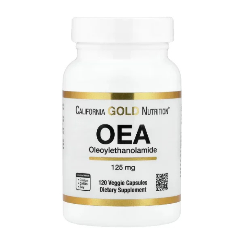California Gold Nutrition, OEA Oleoylethanolamide, 125 mg, 120 Veggie Capsules in Pakistan