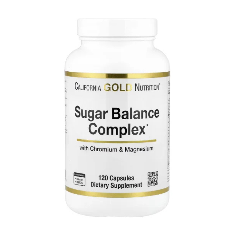 California Gold Nutrition, Sugar Balance Complex with Chromium 120 Capsules in Pakistan