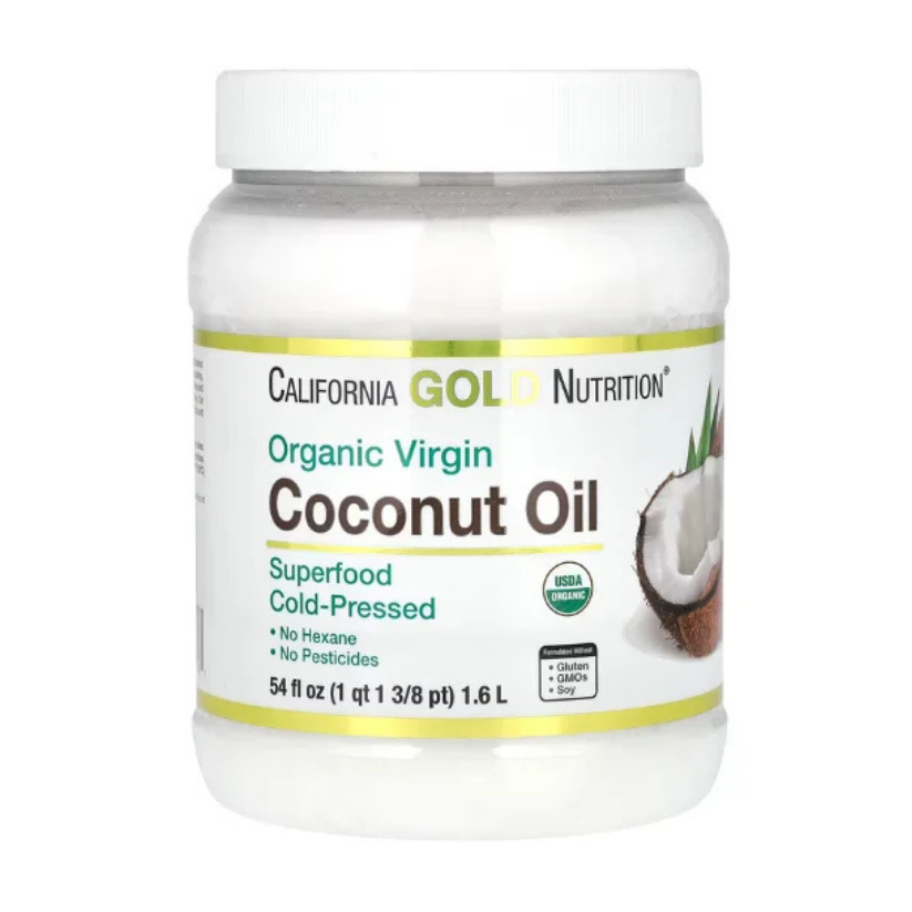 California Gold Nutrition, Superfoods, Cold Pressed Organic Virgin Coconut Oil, 54 fl oz (1.6 L) in Pakistan