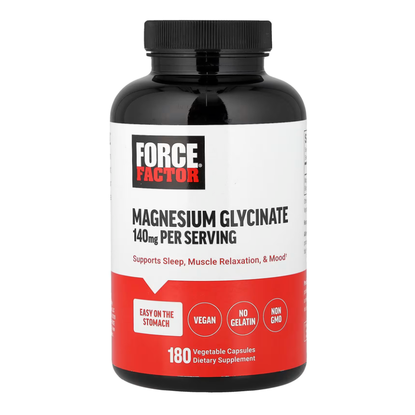 Force Factor, Magnesium Glycinate, 140mg, 180 Vegetable Capsules in Pakistan