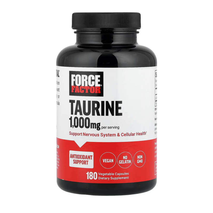 Force Factor, Taurine, 1000mg, 180 Vegetable Capsules in Pakistan
