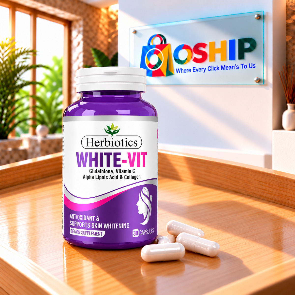 Herbiotics WhiteVit 30 Capsules in Pakistan