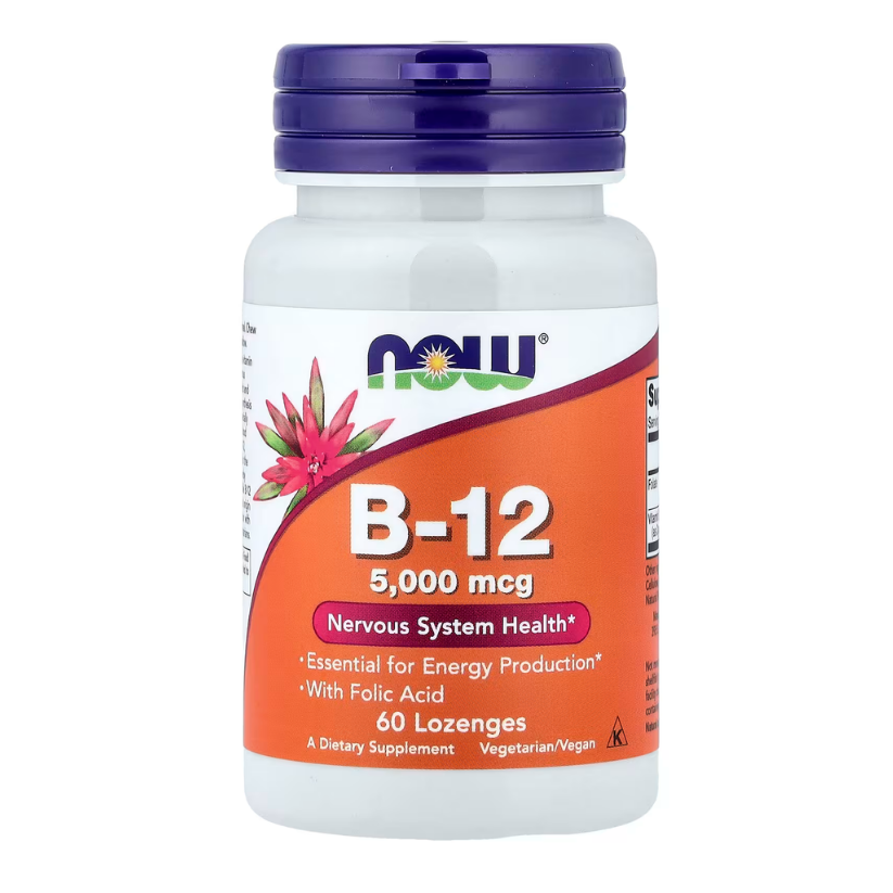 NOW Foods, B-12, 5000 mcg, 60 Lozenges in Pakistan