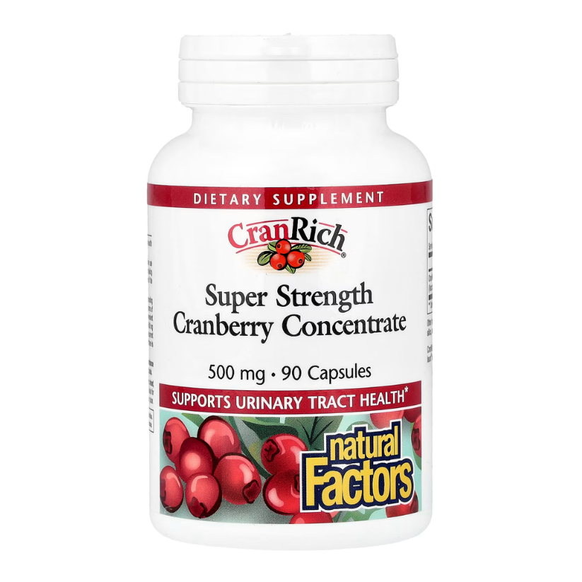 Natural Factors, CranRich®, Cranberry Concentrate, Super Strength, 500 mg, 90 Capsules in Pakistan