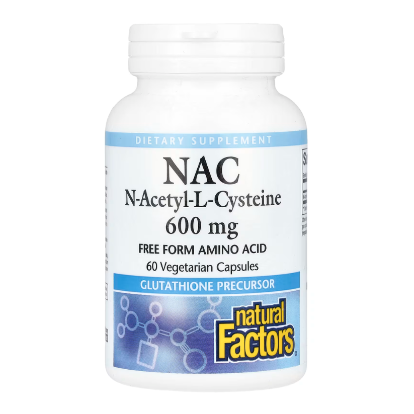 Natural Factors, NAC, N-Acetyl-L-Cysteine, 600 mg, 60 Vegetarian Capsules in Pakistan