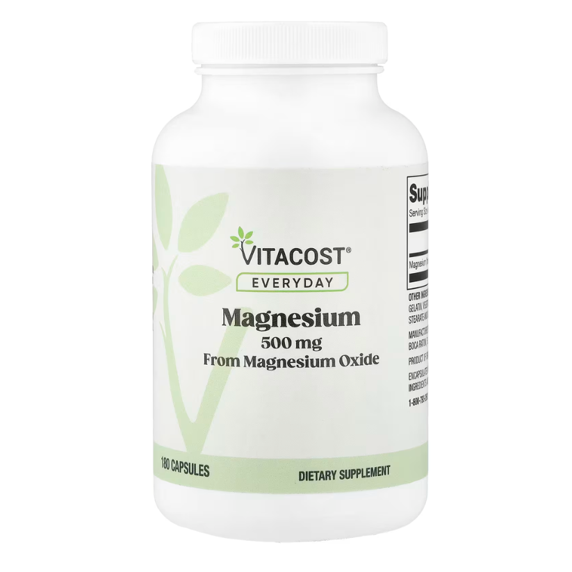 Vitacost, Everyday, Magnesium, 500 mg, 180 Capsules in Pakistan