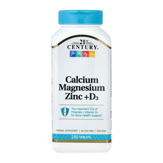 21st Century, Calcium Magnesium Zinc + D3, 250 Tablets in Pakistan