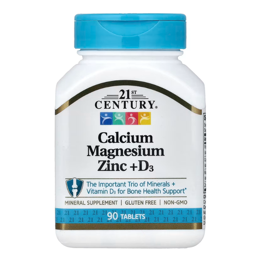 21st Century, Calcium Magnesium Zinc + D3, 90 Tablets in Pakistan