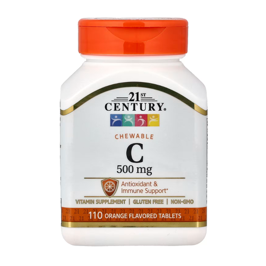 21st Century, Chewable Vitamin C, Orange , 500 mg, 110 Tablets in Pakistan