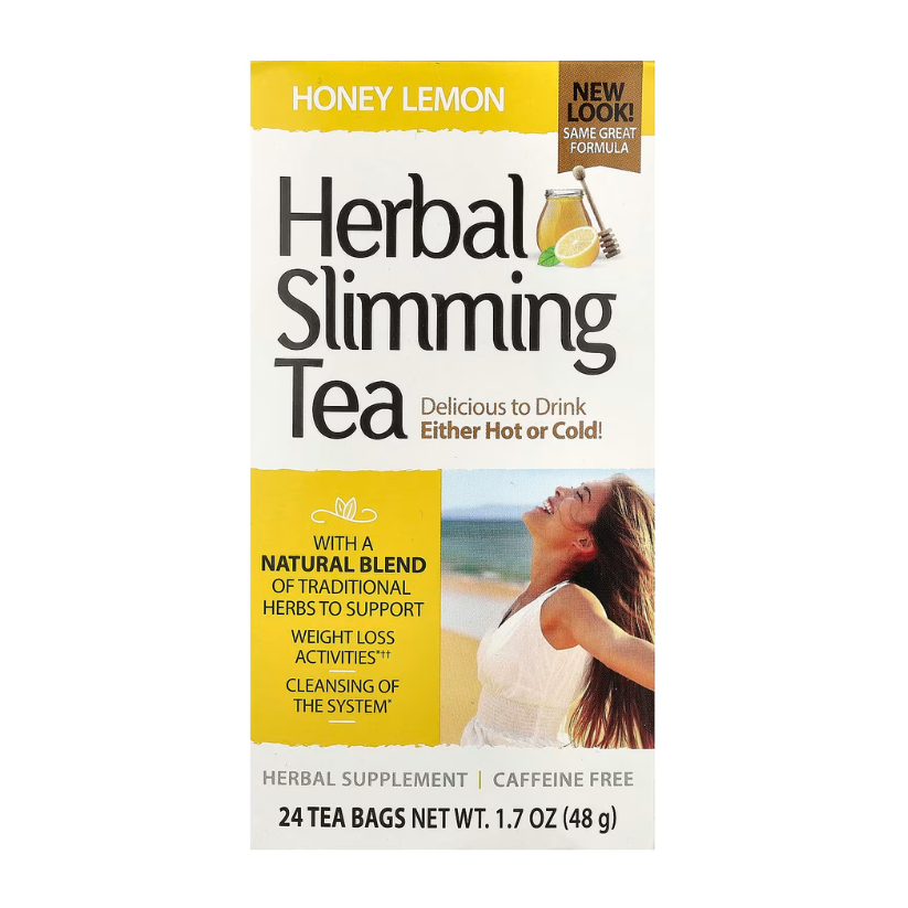21st Century, Herbal Slimming Tea, Honey Lemon, Caffeine Free, 24 Tea Bags, 1.7 oz (48 g) in Pakistan