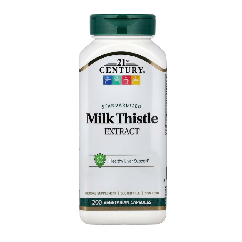 21st Century, Milk Thistle Extract, Standardized , 200 Vegetarian Capsules in Pakistan