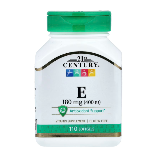 21st Century, Vitamin E, 180 mg (400 IU), 110 Softgels in Pakistan