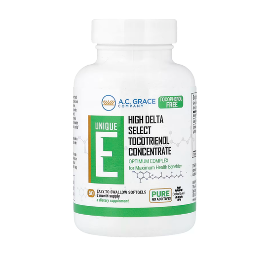 A.C. Grace Company, Unique E, Tocotrienol, 125 mg, 60 Easy To Swallow Softgels in Pakistan