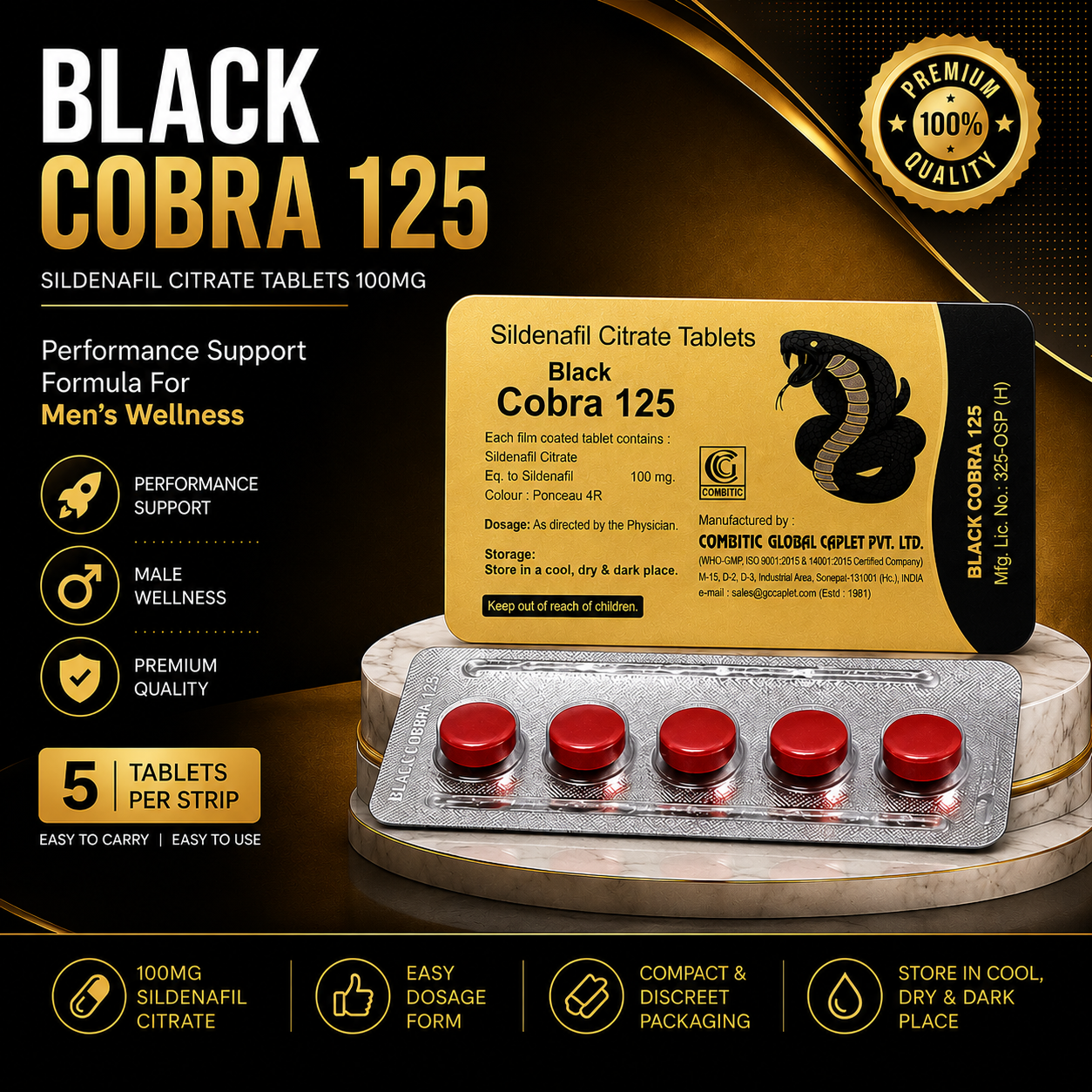 Black Cobra 125 Price in Pakistan