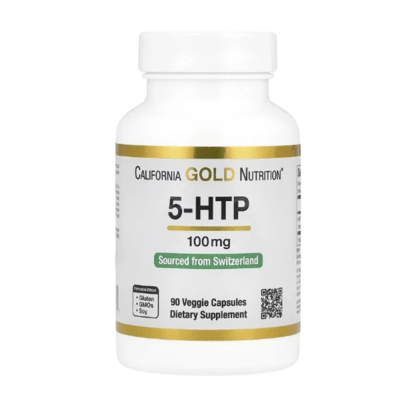 California Gold Nutrition, 5-HTP, Mood Support, 100 mg, 90 Veggie Capsules in Pakistan