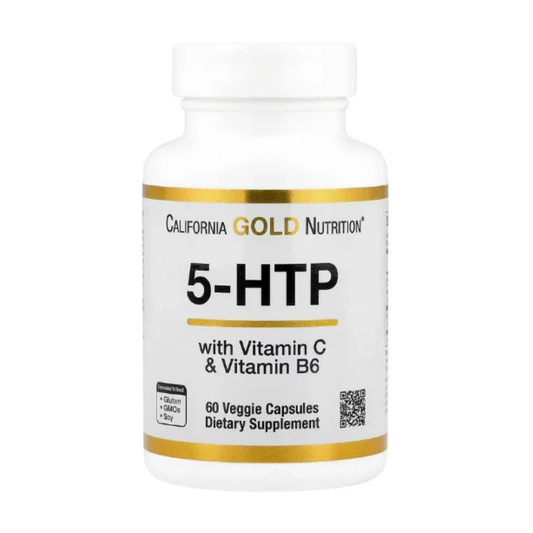 California Gold Nutrition, 5-HTP with Vitamin B6 & Vitamin C, 60 Veggie Capsules in Pakistan
