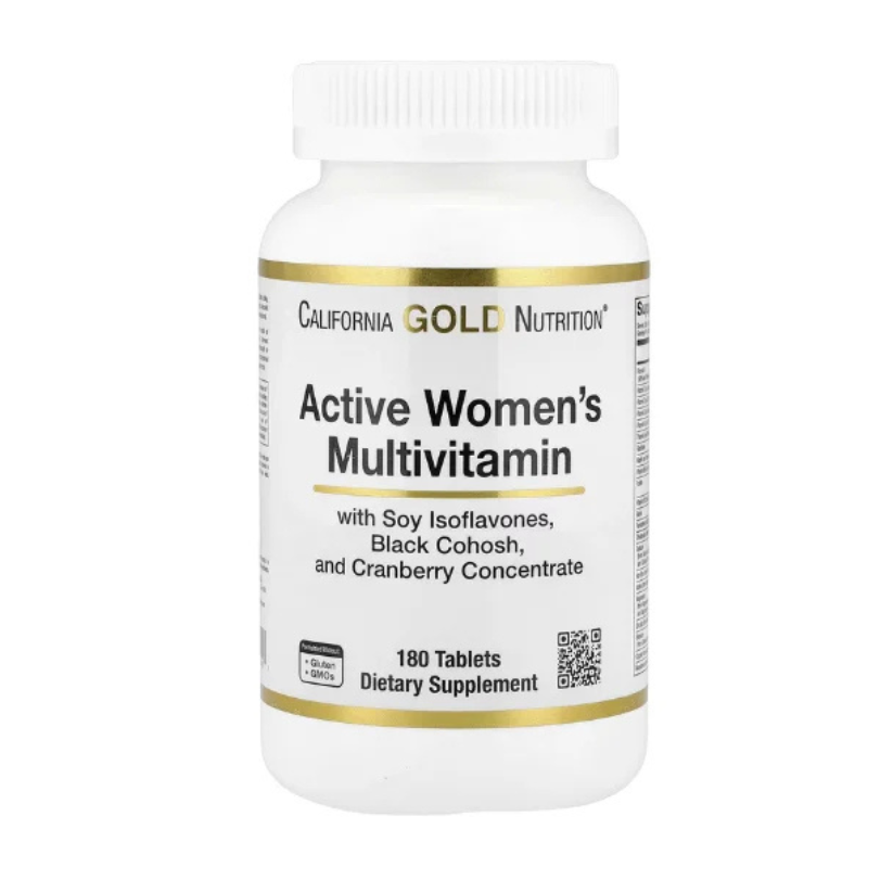 California Gold Nutrition, Active Women's Multivitamin 180 Tablets in Pakistan