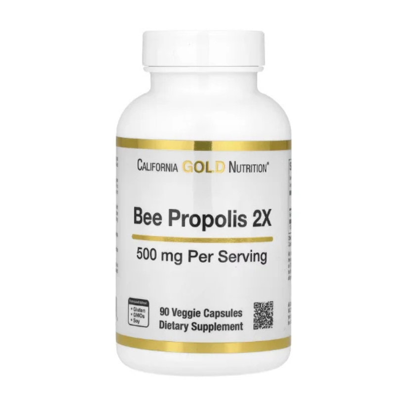 California Gold Nutrition, Bee Propolis 2X, Concentrated Extract, 500 mg, 90 Caps in Pakistan
