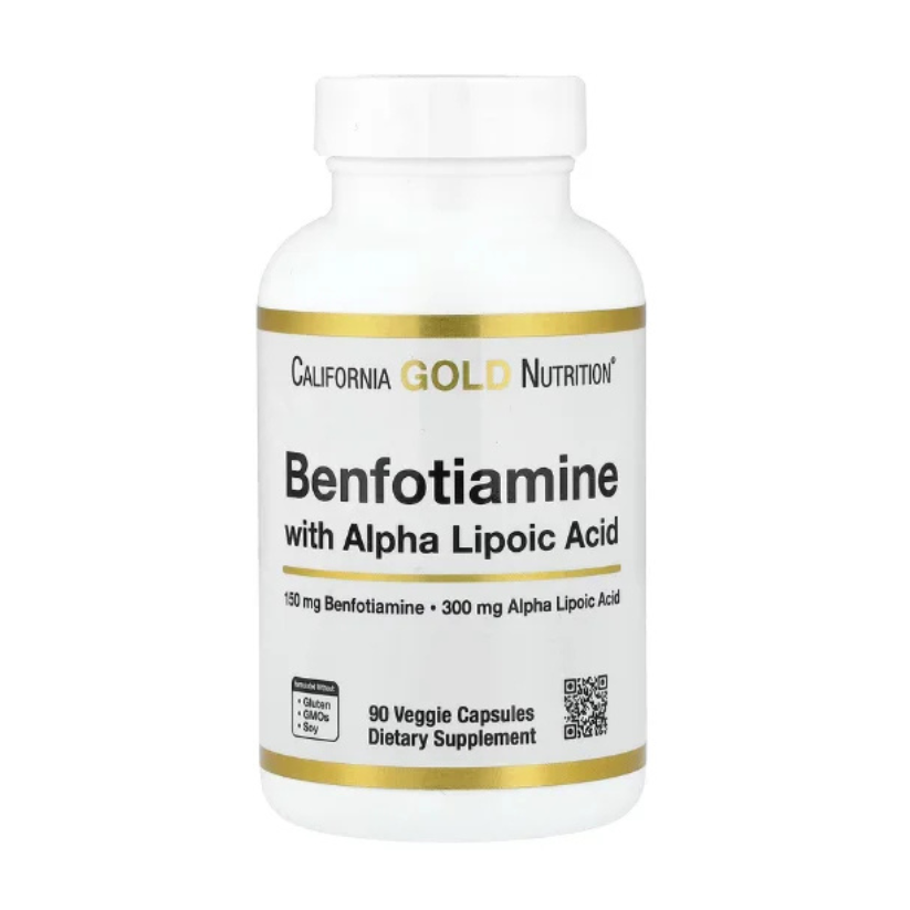 California Gold Nutrition, Benfotiamine + Alpha Lipoic Acid, 90 Veggie Capsules in Pakistan