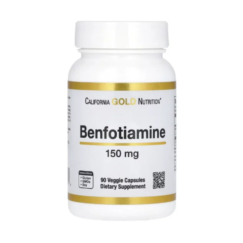 California Gold Nutrition, Benfotiamine with L-Leucine, 150 mg, 90 Veggie Capsules in Pakistan