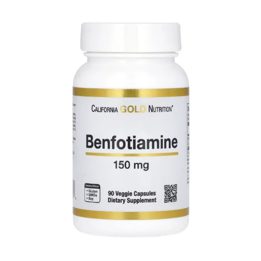 California Gold Nutrition, Benfotiamine with L-Leucine, 150 mg, 90 Veggie Capsules in Pakistan