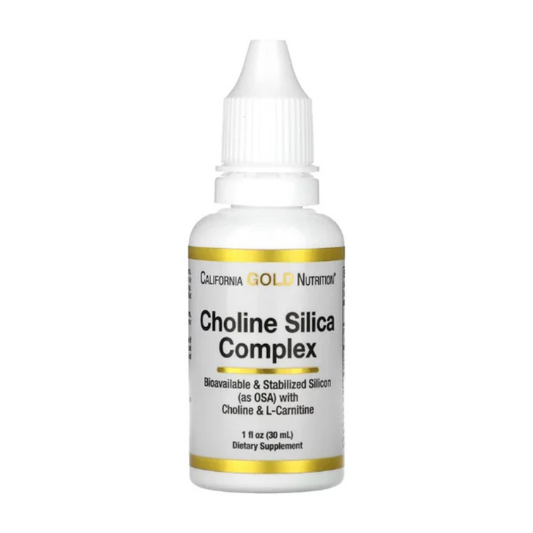 California Gold Nutrition, Choline Silica Complex, 1 fl oz (30 ml) in Pakistan