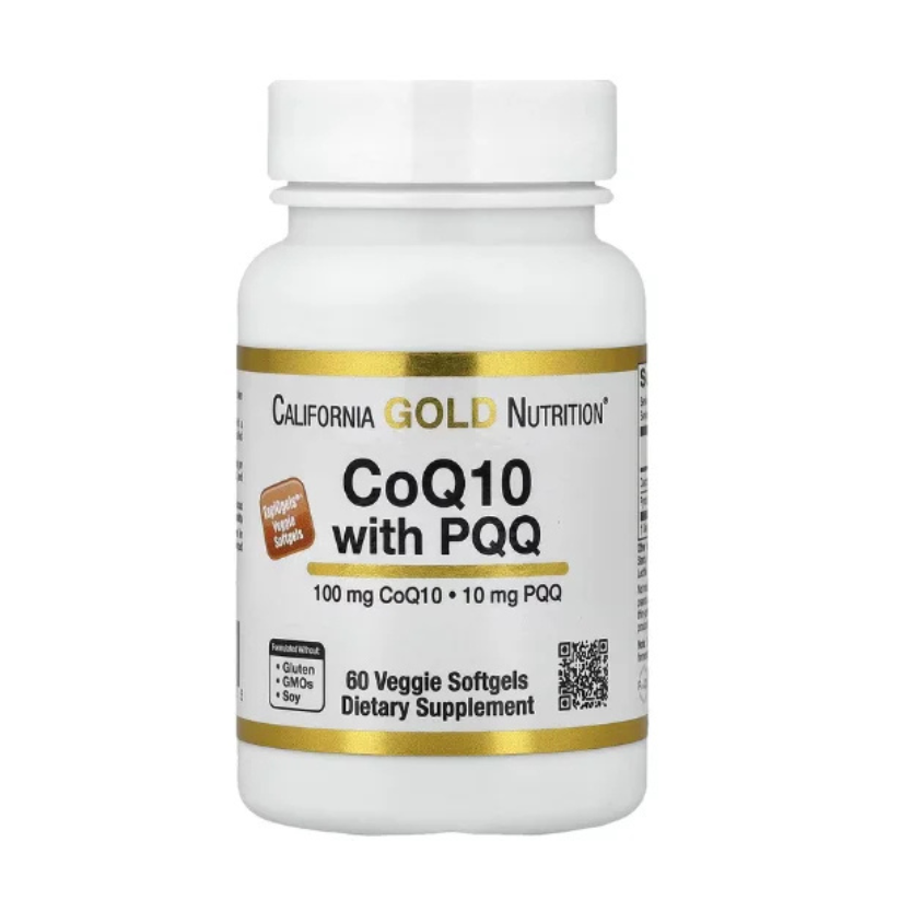 California Gold Nutrition, CoQ10 with PQQ, Ubiquinone USP, 100 mg, 60 Veggie Softgel in Pakistan