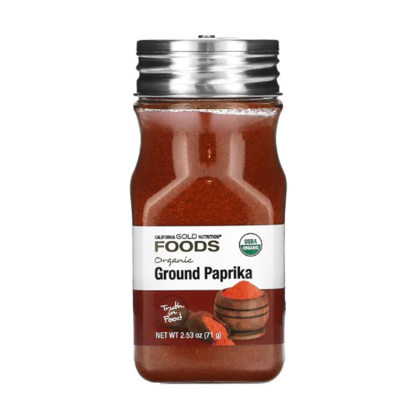 California Gold Nutrition, Foods, Organic Paprika, Ground, 2.53 oz (71 g) in Pakistan