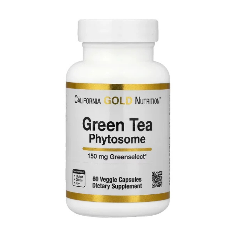 California Gold Nutrition, Green Tea Phytosome, 150 mg, 60 Veggie Capsules in Pakistan