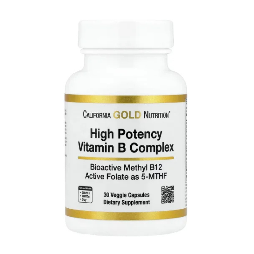 California Gold Nutrition, High Potency Vitamin B Complex 30 Capsules in Pakistan
