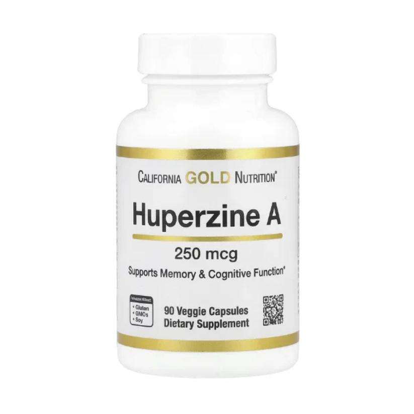 California Gold Nutrition, Huperzine A, 250 mcg, 90 Veggie Capsules in Pakistan