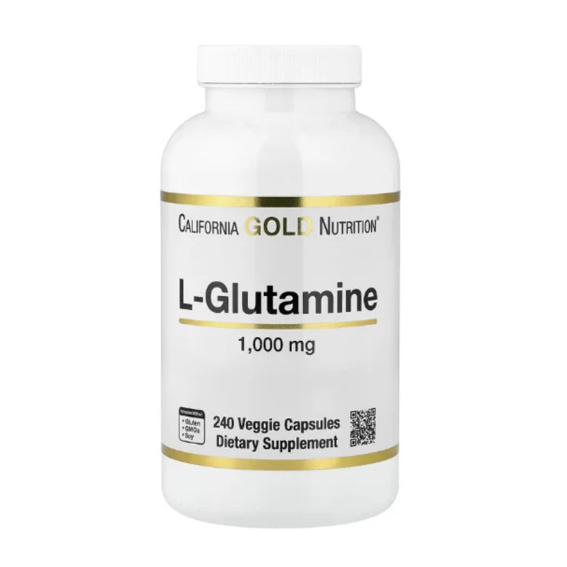 California Gold Nutrition, L-Glutamine, 1,000 mg, 240 Veggie Capsules in Pakistan