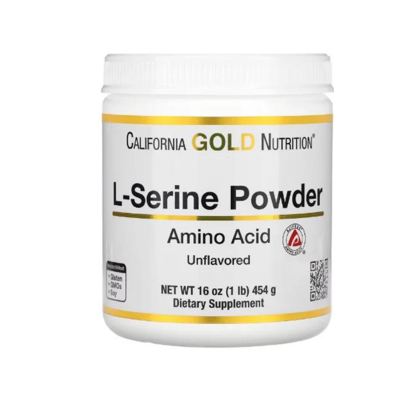 California Gold Nutrition, L-Serine Powder, AjiPure Amino Acid, Unflavored Powder, 1 lb (454 g) in Pakistan