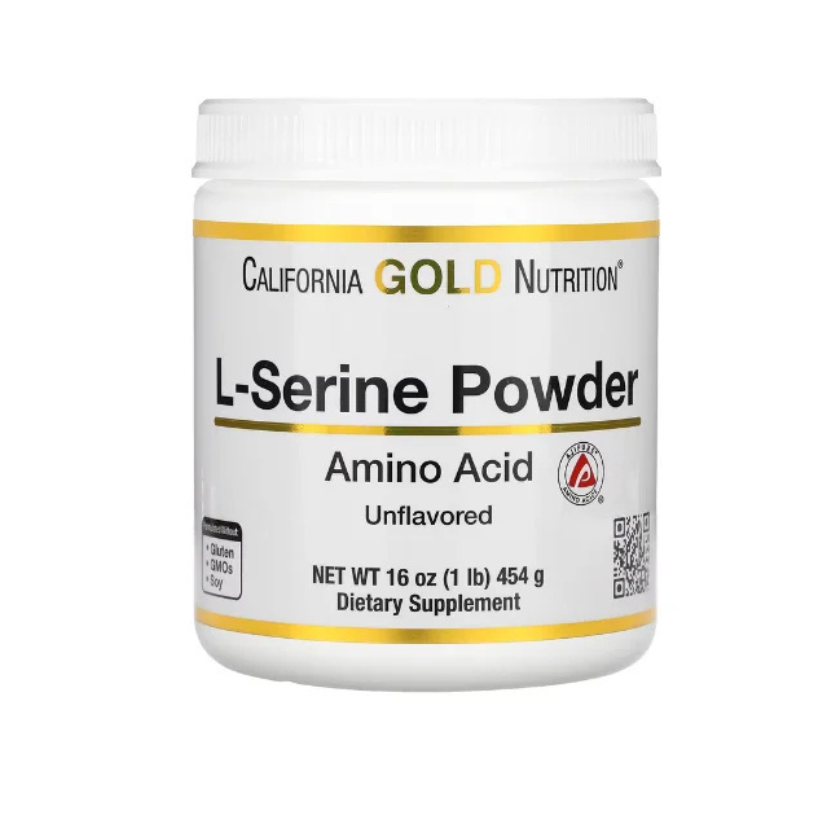 California Gold Nutrition, L-Serine Powder, AjiPure Amino Acid, Unflavored Powder, 1 lb (454 g) in Pakistan