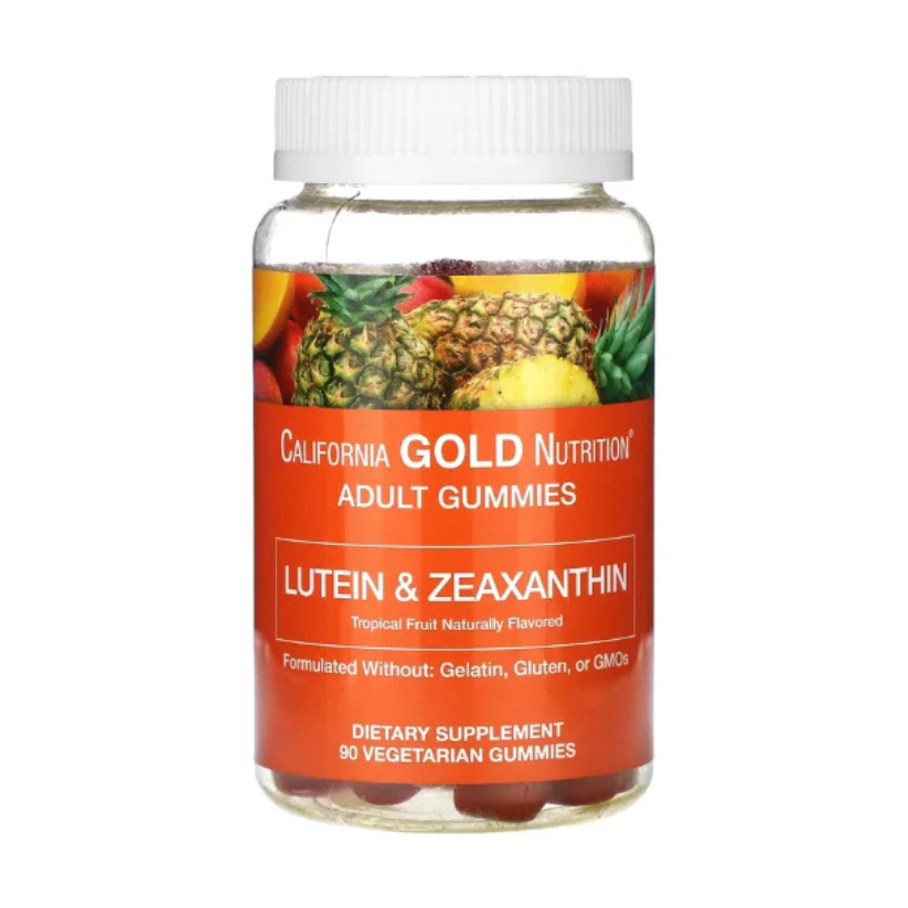 California Gold Nutrition, Lutein and Zeaxanthin Gummies, Tropical, 90 Gummies in Pakistan