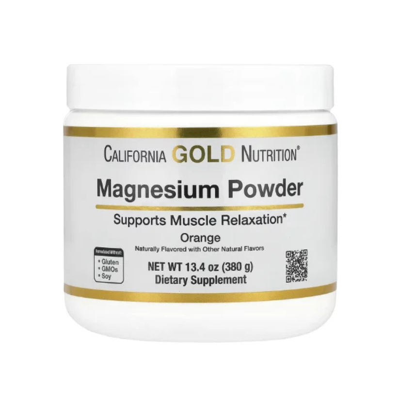 California Gold Nutrition, Magnesium Powder Beverage, Orange, 13.4 oz (380 g) in Pakistan