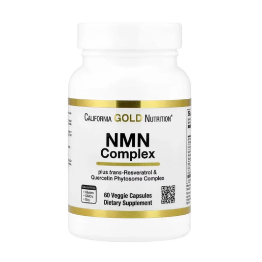 California Gold Nutrition, NMN Complex with trans-Resveratrol, 60 Veggie Capsules in Pakistan