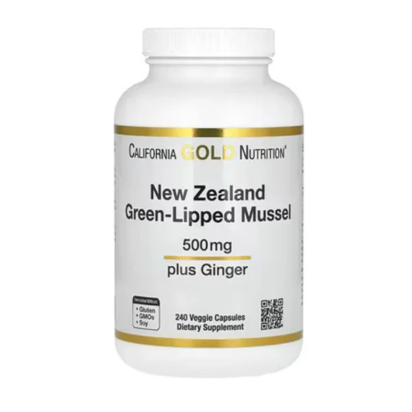 California Gold Nutrition, New Zealand Green-Lipped Mussel, 500 mg, 240 Capsules in Pakistan