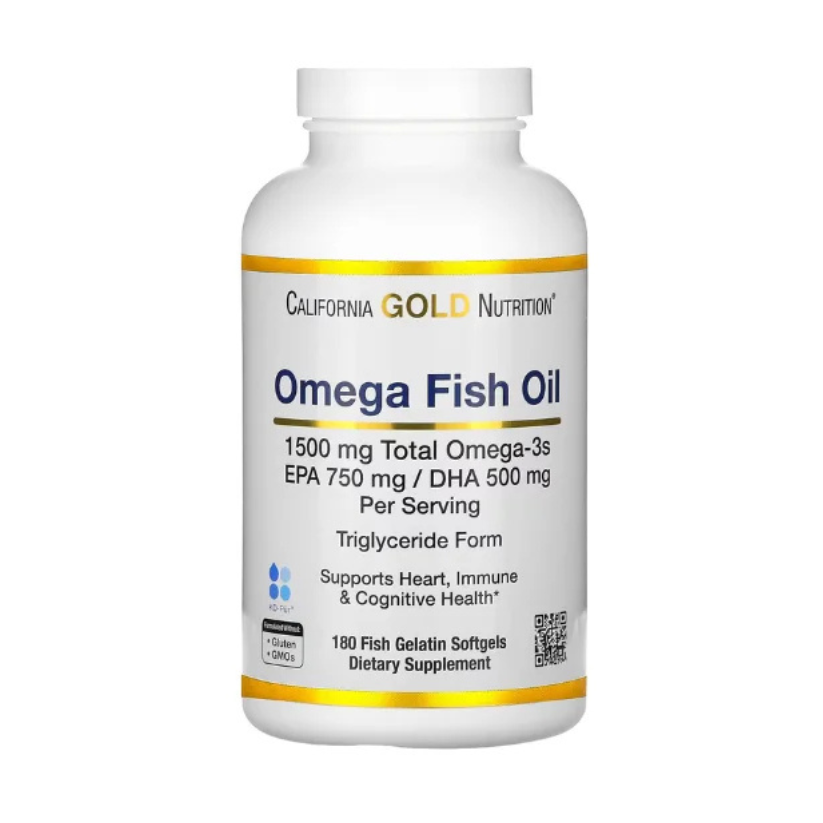 California Gold Nutrition, Norwegian Omega-3 Fish Oil with EPA/DHA, Natural Lemon, 180 Softgels in Pakistan