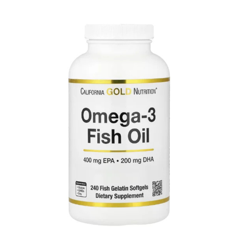 California Gold Nutrition, Omega-3 Fish Oil, Vivomega Triglyceride, 1,000 mg, 240 Fish Softgels in Pakistan