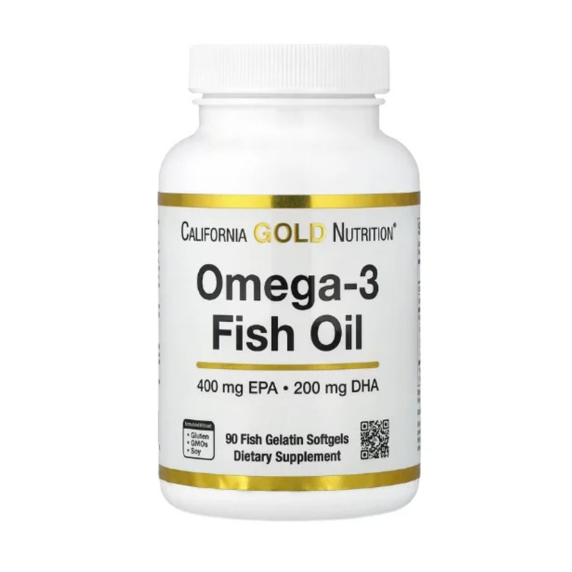 California Gold Nutrition, Omega-3 Fish Oil, Vivomega Triglyceride, 1,000 mg, 90 Fish Gelatin Softgels in Pakistan