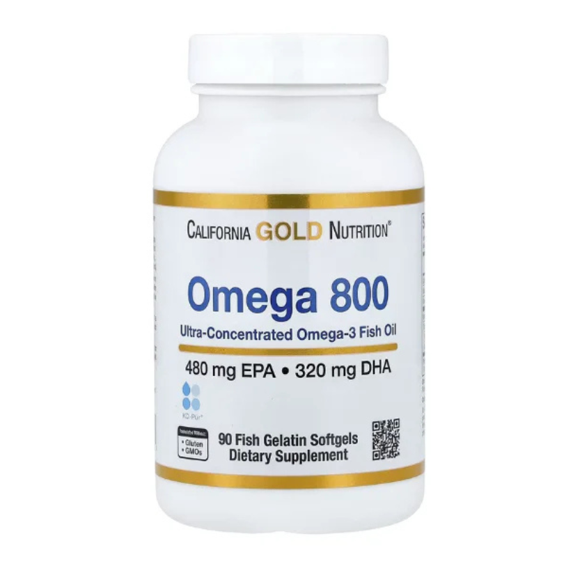 California Gold Nutrition, Omega 800 Ultra-Concentrated Omega-3 Fish Oil 90 Softgels in Pakistan