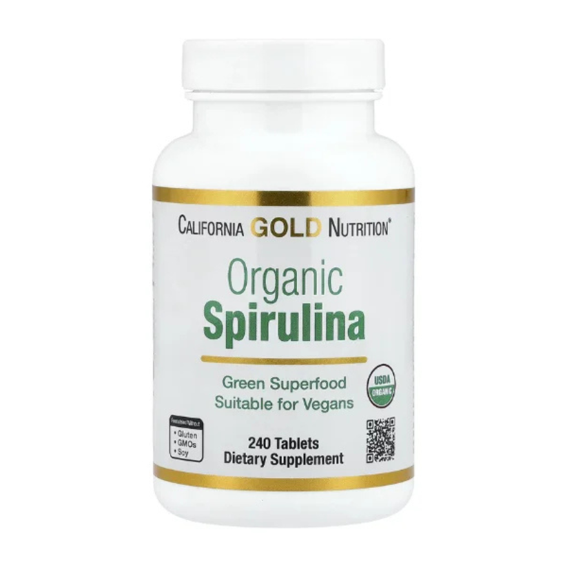 California Gold Nutrition, Organic Spirulina, 240 Tablets (500 mg per Tablet) in Pakistan