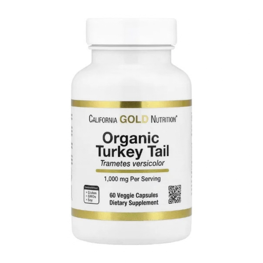 California Gold Nutrition, Organic Turkey Tail Mushroom, 60 Veggie Capsules in Pakistan