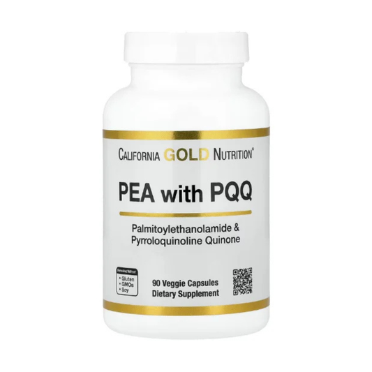 California Gold Nutrition, PEA 300 mg + PQQ 10 mg, 90 Veggie Capsules in Pakistan