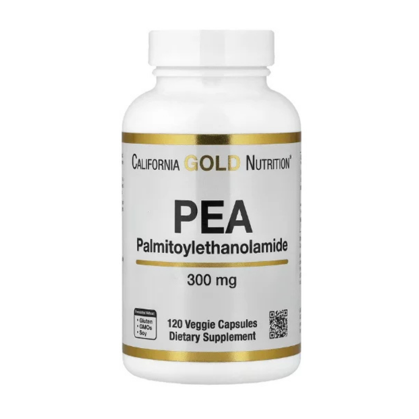 California Gold Nutrition, PEA (Palmitoylethanolamide), 300 mg, 120 Veggie Capsules in Pakistan